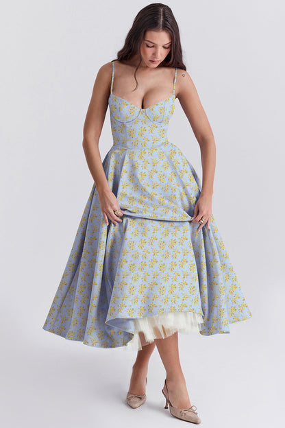 Beautiful Ruffled Off Shoulder Maxi Dress