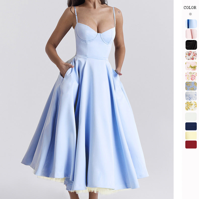 Beautiful Ruffled Off Shoulder Maxi Dress - BritishElegance