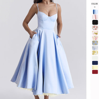 Beautiful Ruffled Off Shoulder Maxi Dress - BritishElegance