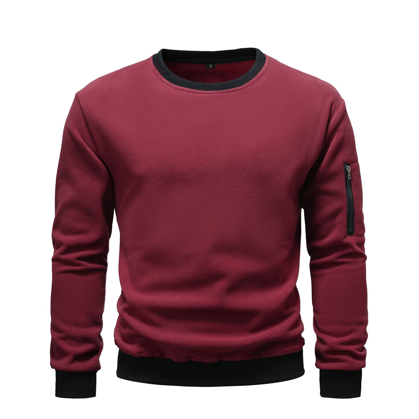 Cevori Cosy Zip Pocket Design Fleece Jumper