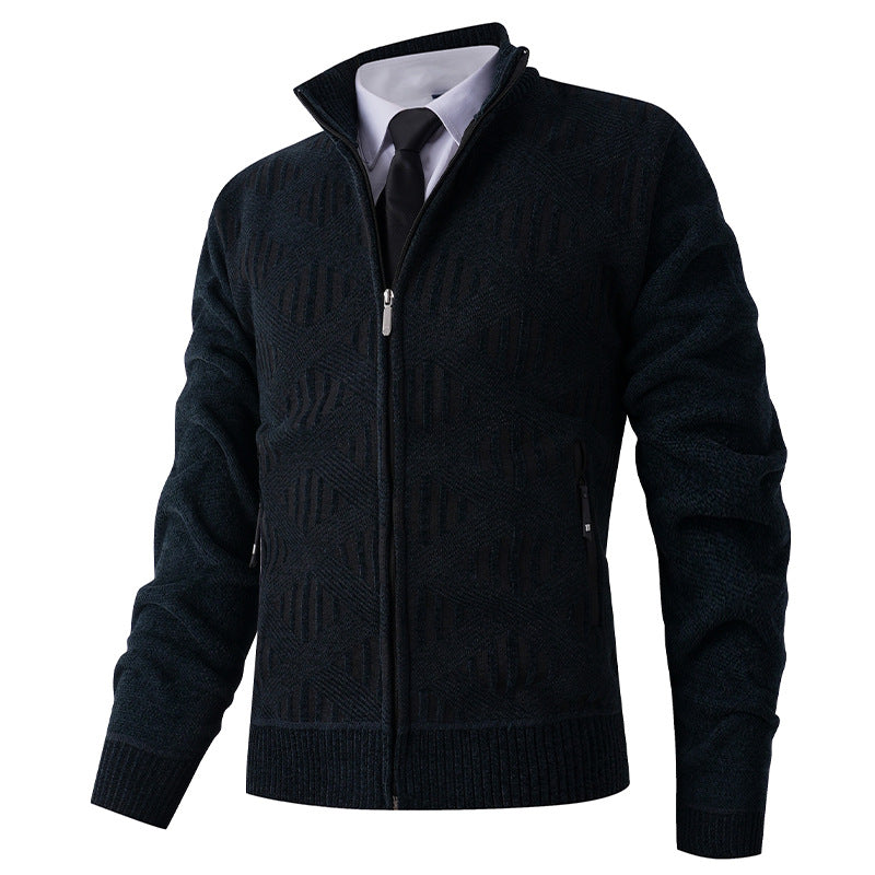 Cevori Modern Design Structured Fit Zip Cardigan