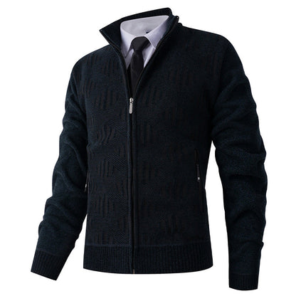 Cevori Modern Design Structured Fit Zip Cardigan