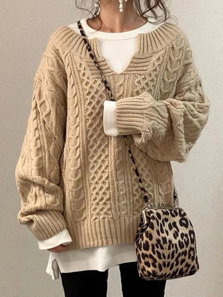 Cozy Oversized Winter Sweater for Women - BritishElegance