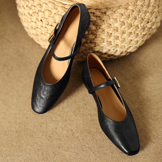 Melona Genuine Leather Pumps