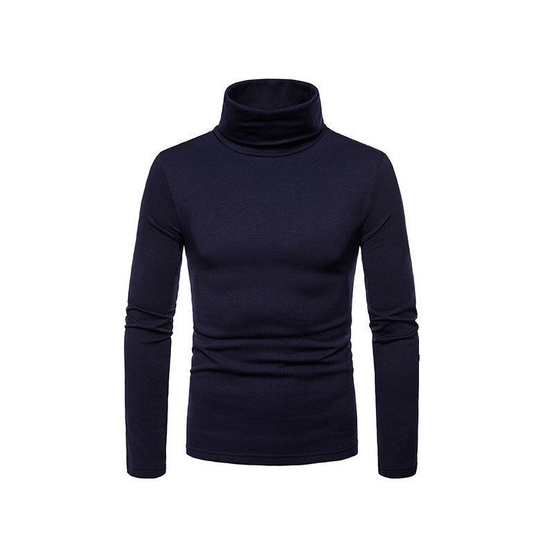 Men’s Form Fitting Soft Knit Turtleneck Top