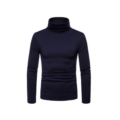 Men’s Form Fitting Soft Knit Turtleneck Top
