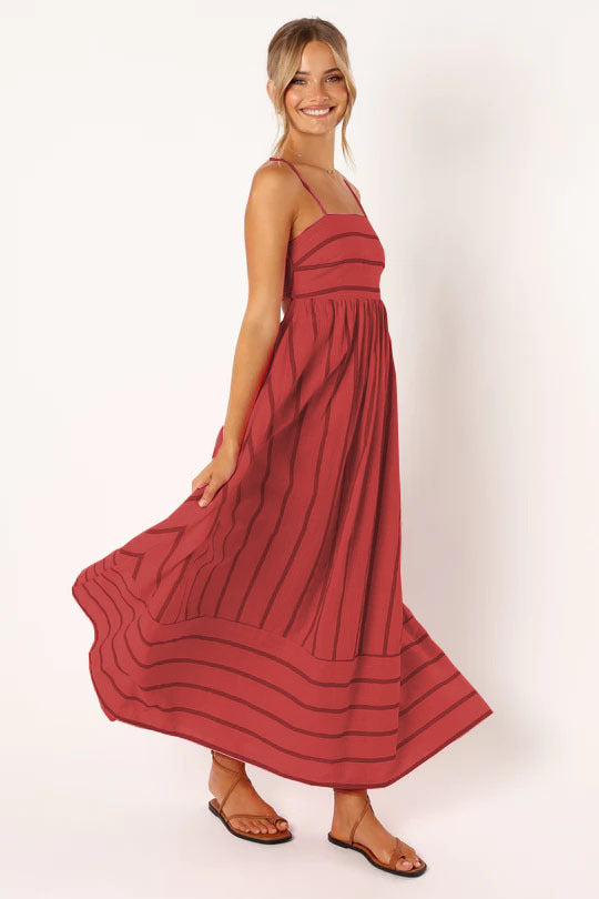 Trendy Open Back Summer Dress