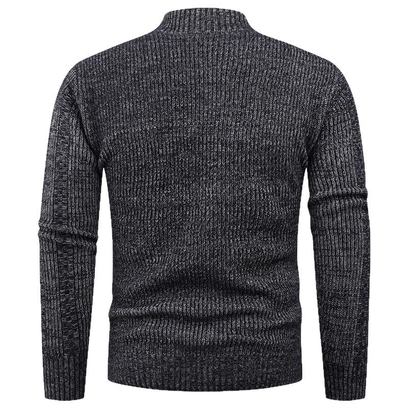 Men’s Vertical Texture Full Zip Knit Jacket