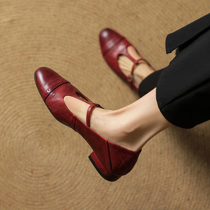 Graneth Genuine Leather Flats