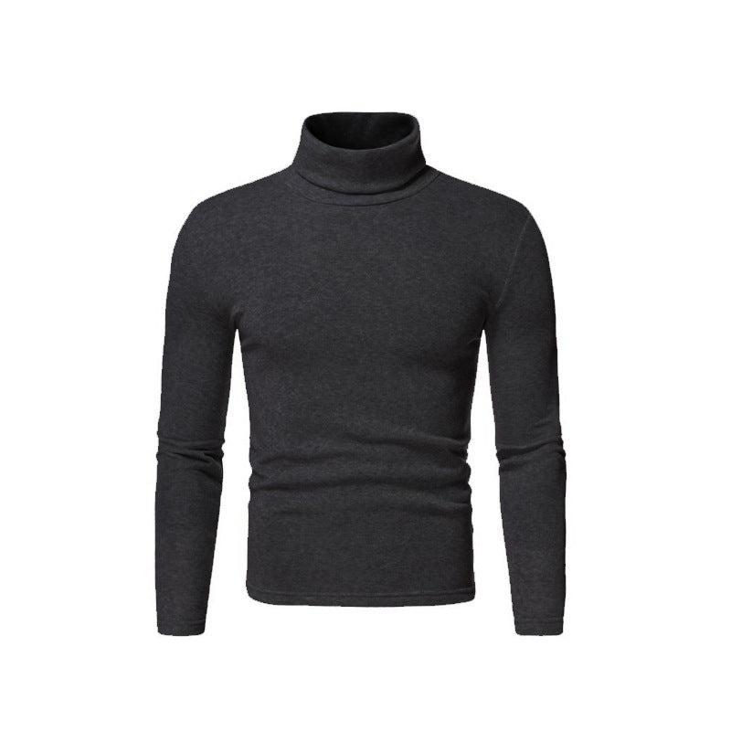 Men’s Form Fitting Soft Knit Turtleneck Top