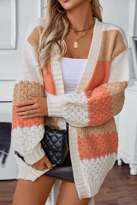 Warm Oversized Women's Knit Cardigan Sweater - BritishElegance