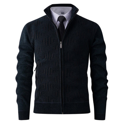 Cevori Modern Design Structured Fit Zip Cardigan