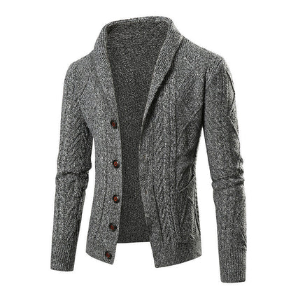Cevori Modern Style Cable Knit Cardigan