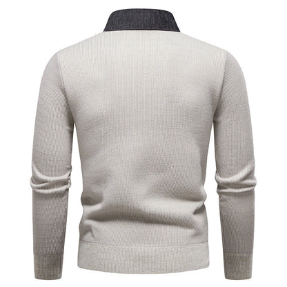 Men’s Knit Collar Pullover