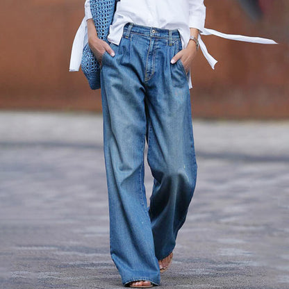 Comfortable Classic Flare Leg Women's Jeans - BritishElegance