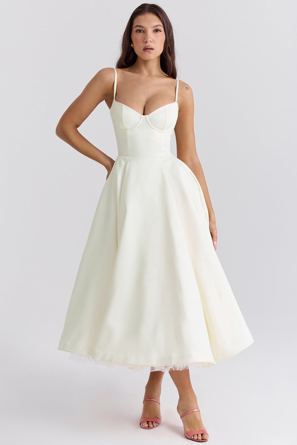 Beautiful Ruffled Off Shoulder Maxi Dress