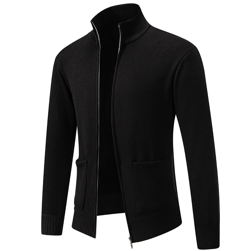 Cevori Practical Pockets Modern Zip Cardigan
