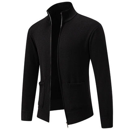 Cevori Practical Pockets Modern Zip Cardigan