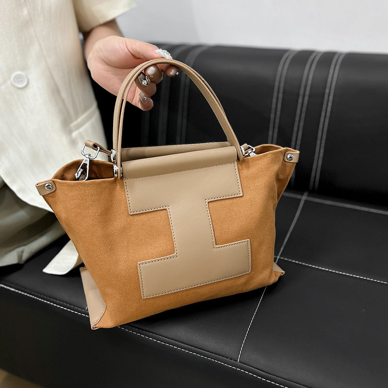 Spacious Canvas Tote Bag for Work and Daily Use