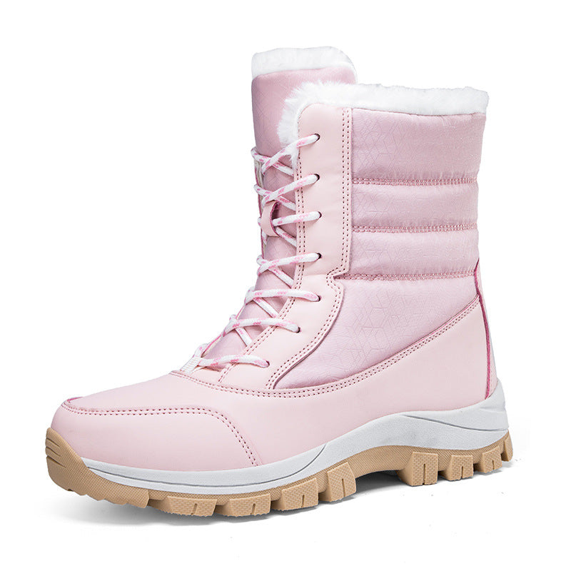 Waterproof women's snow boots - insulated winter boots with non-slip soles
