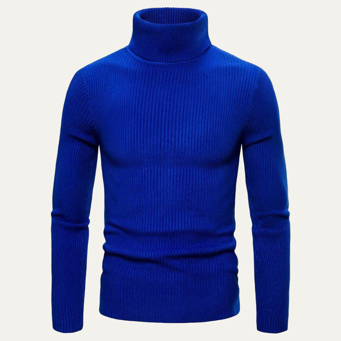 Men’s Slim Rib Knit Turtleneck Sweater