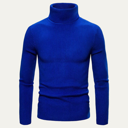 Men’s Slim Rib Knit Turtleneck Sweater
