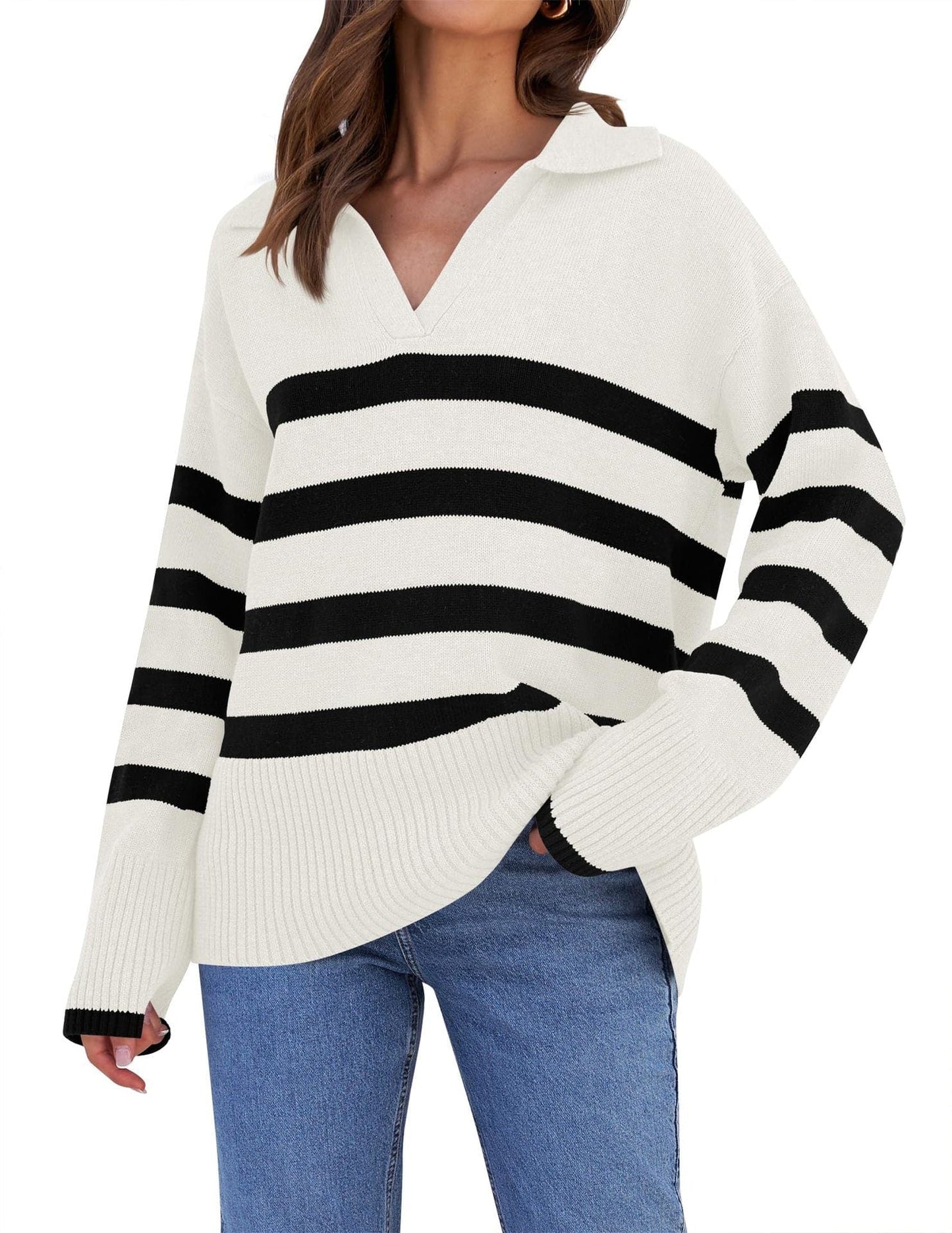 Cozy Oversized Winter Sweater Modern Casual Style