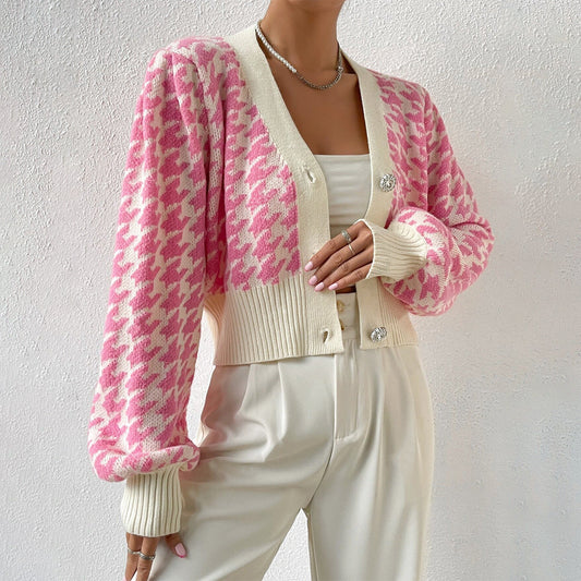Pastel Pink Short Sleeve Cardigan - BritishElegance