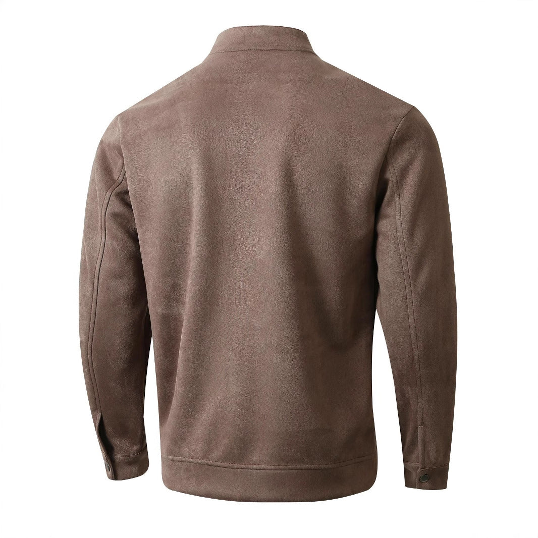 Cevori Fleece Jacket with Stand-Up Collar