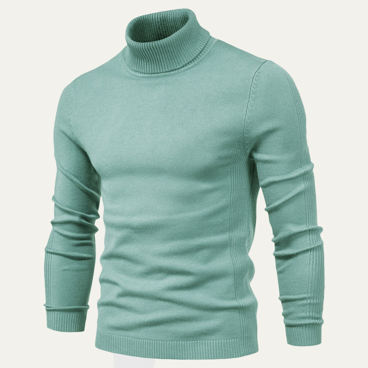 Men’s Modern High Collar Turtleneck Sweater