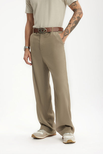 Comfortable Fit Men's Loose Leg Dress Pants