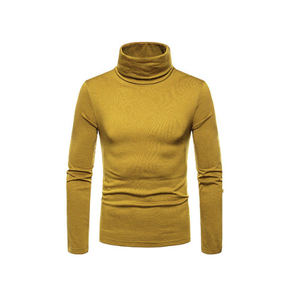 Men’s Form Fitting Soft Knit Turtleneck Top