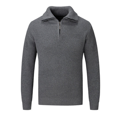 Cevori Knit Style Structured Half Zip Jumper