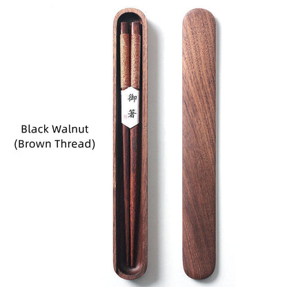 Traditional Wooden Chopsticks Set in Gift Box