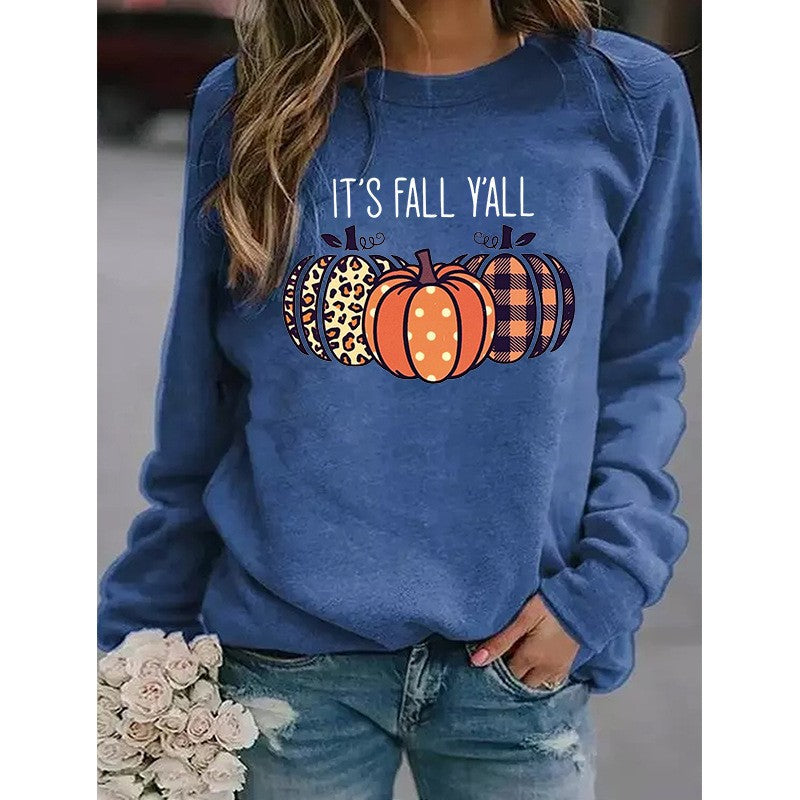 Fall Fashion Pumpkin Graphic Sweatshirt