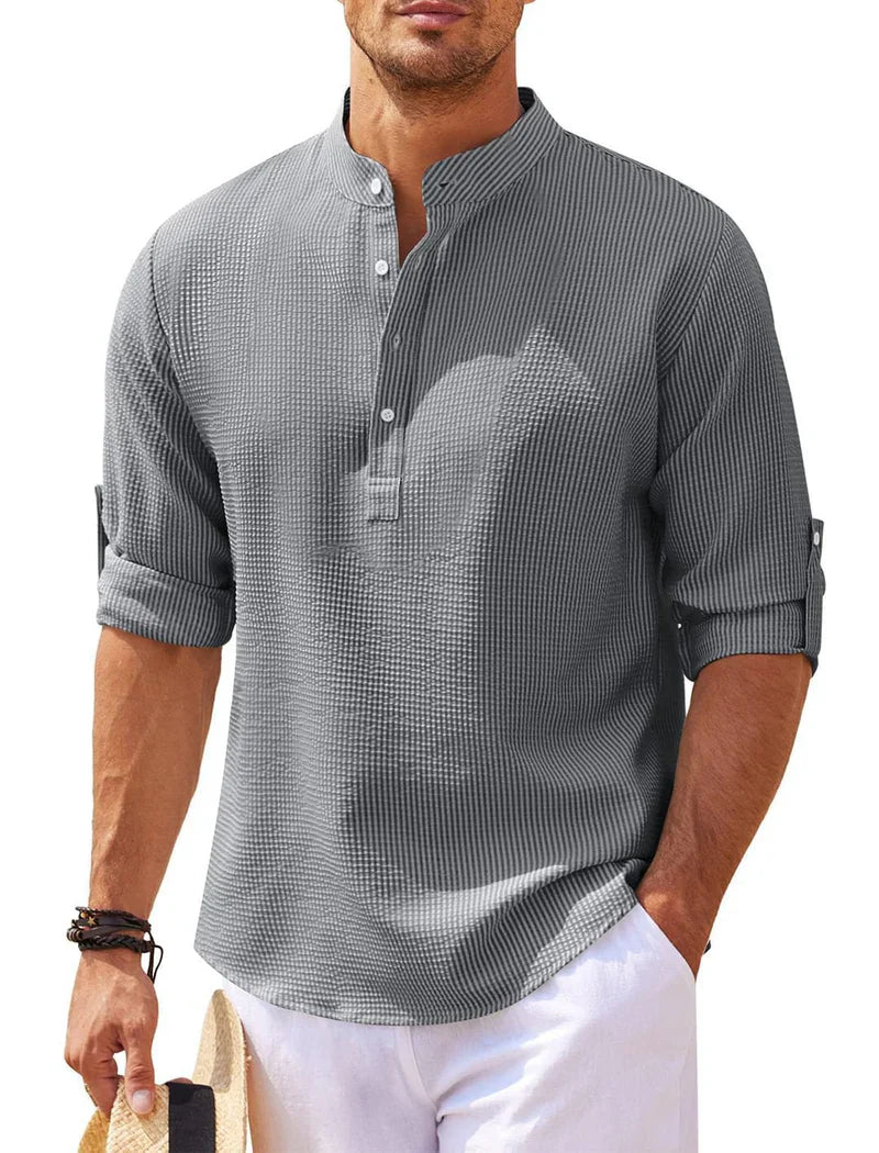 Classic 3/4 Sleeve Shirt - BritishElegance