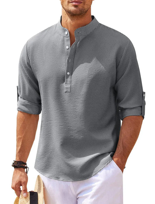Classic 3/4 Sleeve Shirt - BritishElegance