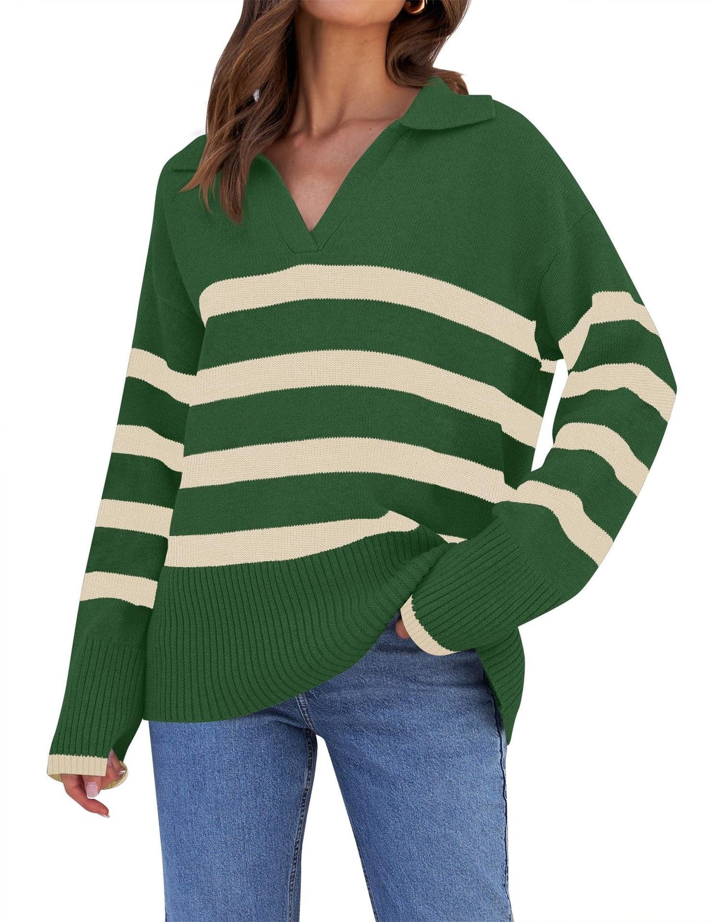 Cozy Oversized Winter Sweater Modern Casual Style