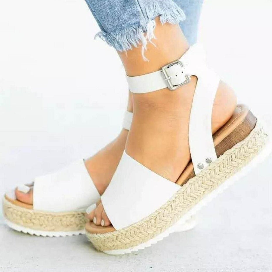 Trendy Womens Espadrille Wedge Sandals