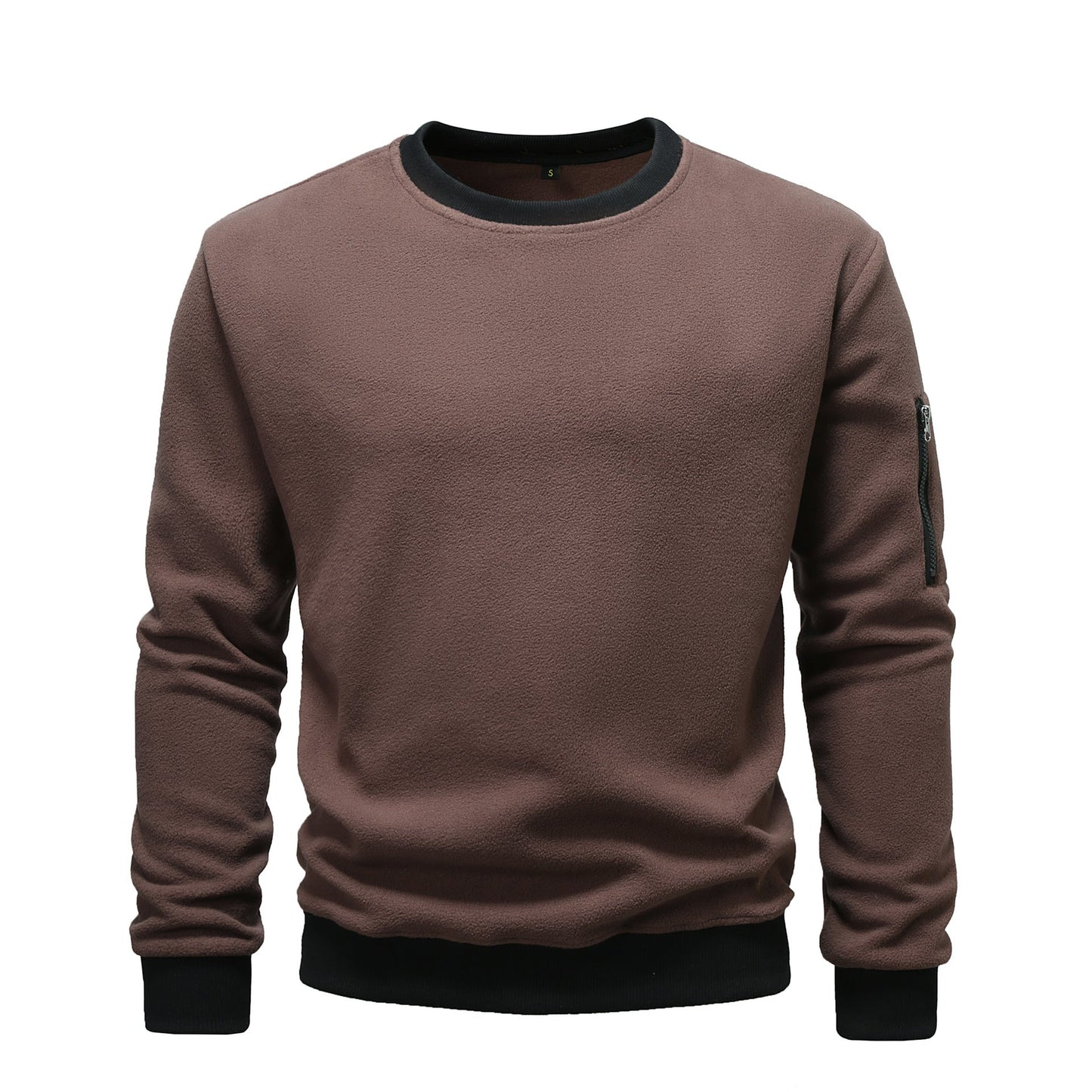 Cevori Cosy Zip Pocket Design Fleece Jumper