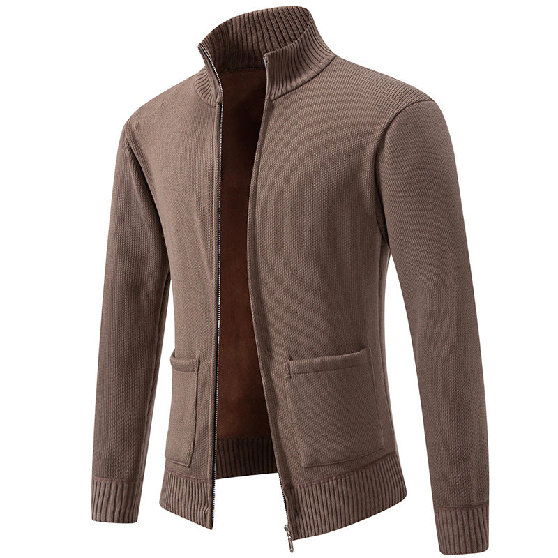 Cevori Practical Pockets Modern Zip Cardigan