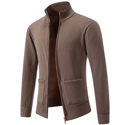 Cevori Practical Pockets Modern Zip Cardigan