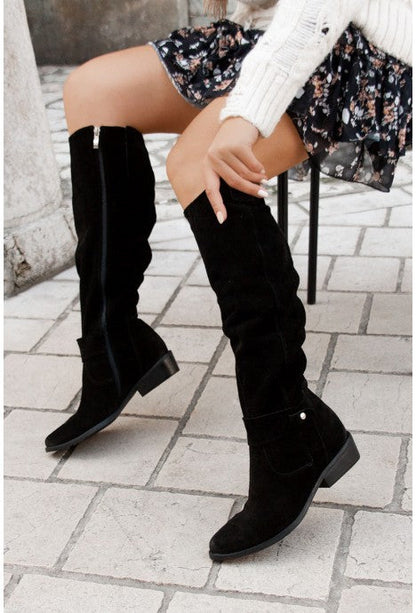 MarleyShoes™ | Comfort Long Suede Boots - Winter Edition