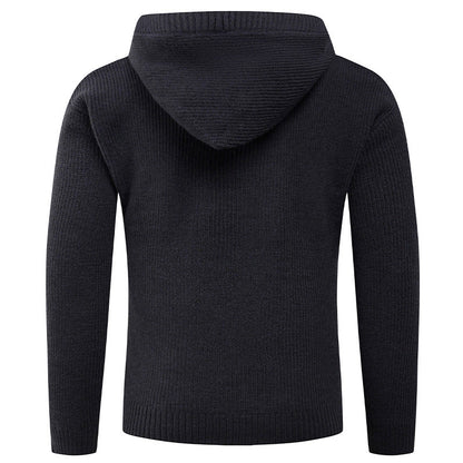 Cevori High Collar Knitted Jumper with Buttons