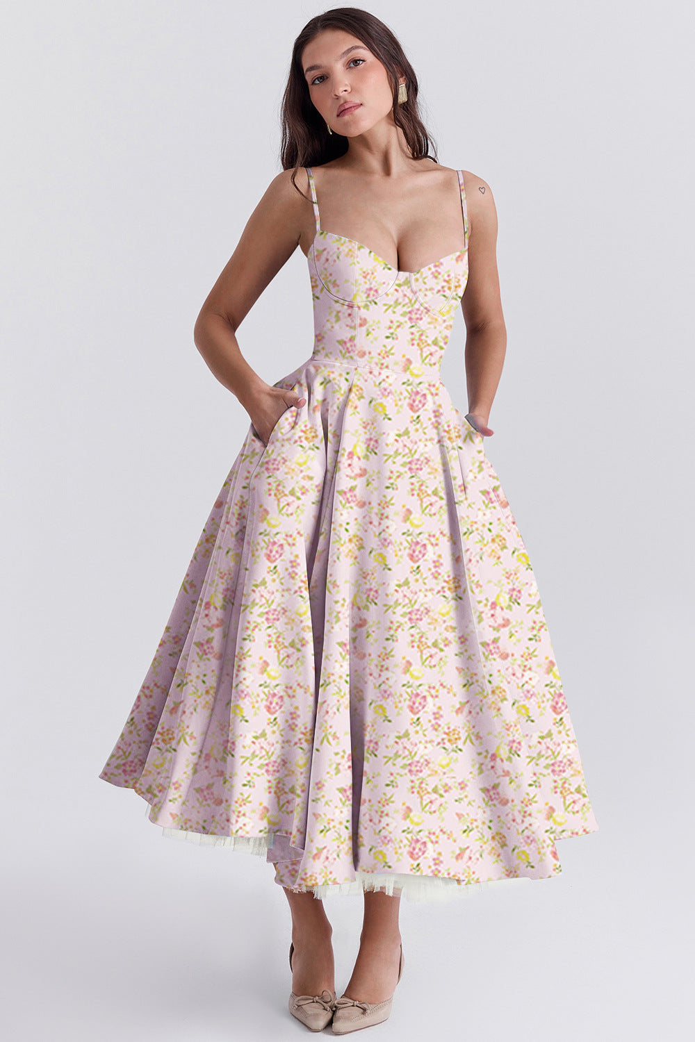 Beautiful Ruffled Off Shoulder Maxi Dress