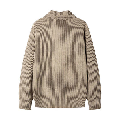 Cevori Sporty Cardigan with Shawl Collar