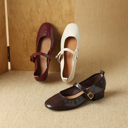 Bruna Genuine Leather Pumps