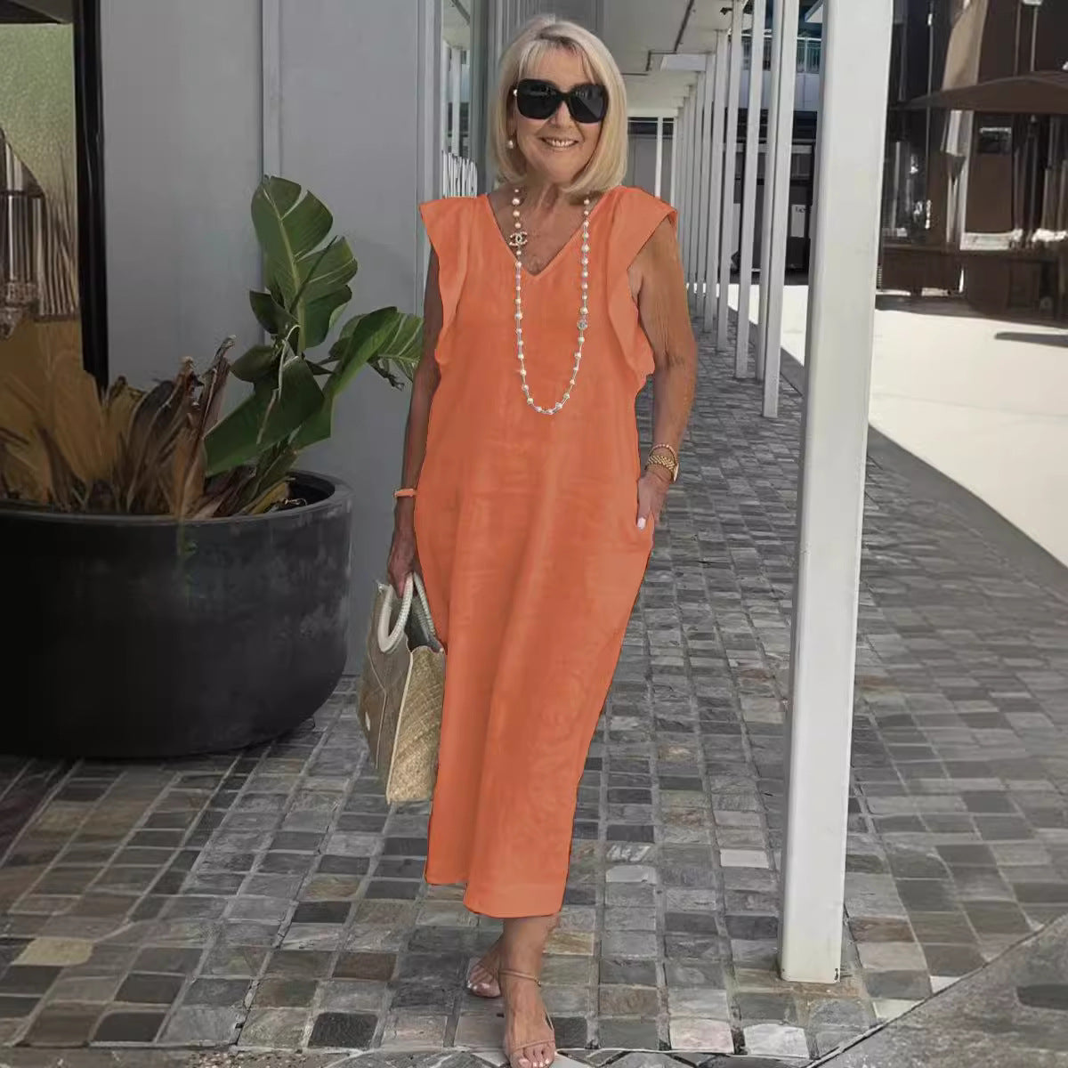 Chic Strapless Summer Dress