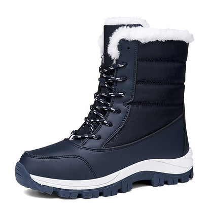 Waterproof women's snow boots - insulated winter boots with non-slip soles