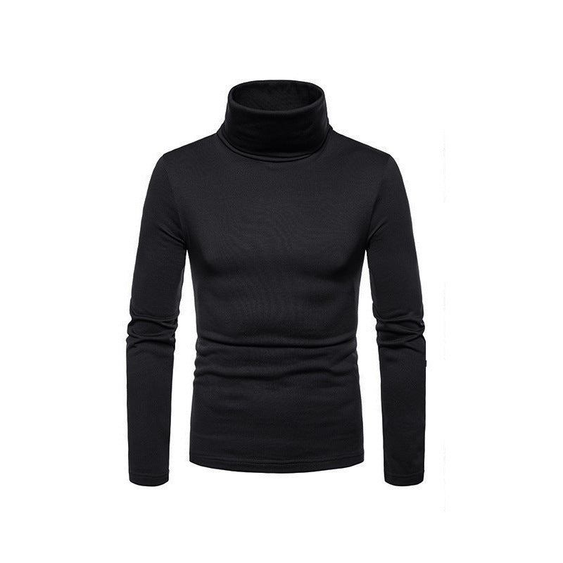 Men’s Form Fitting Soft Knit Turtleneck Top